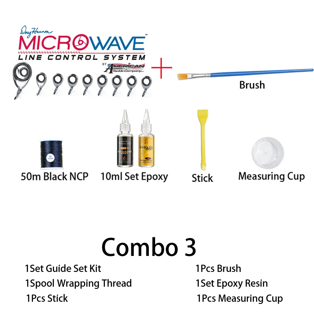 ATC 2.9g 3.9g Microwave MW20 Control Line System Guide Set Epoxy Resin NCP Wrap Thread DIY Custom Rod Building Accessory Repair | Спорт и