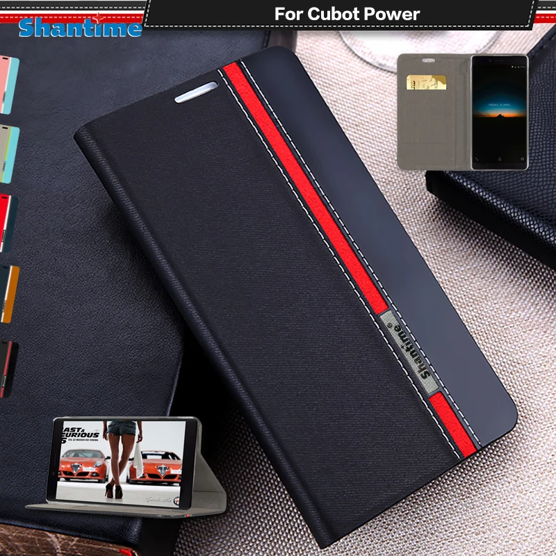 

Pu Leather Phone Bag Case For Cubot Power Flip Book Case For Cubot Power Business Wallet Case Soft Tpu Silicone Back Cover