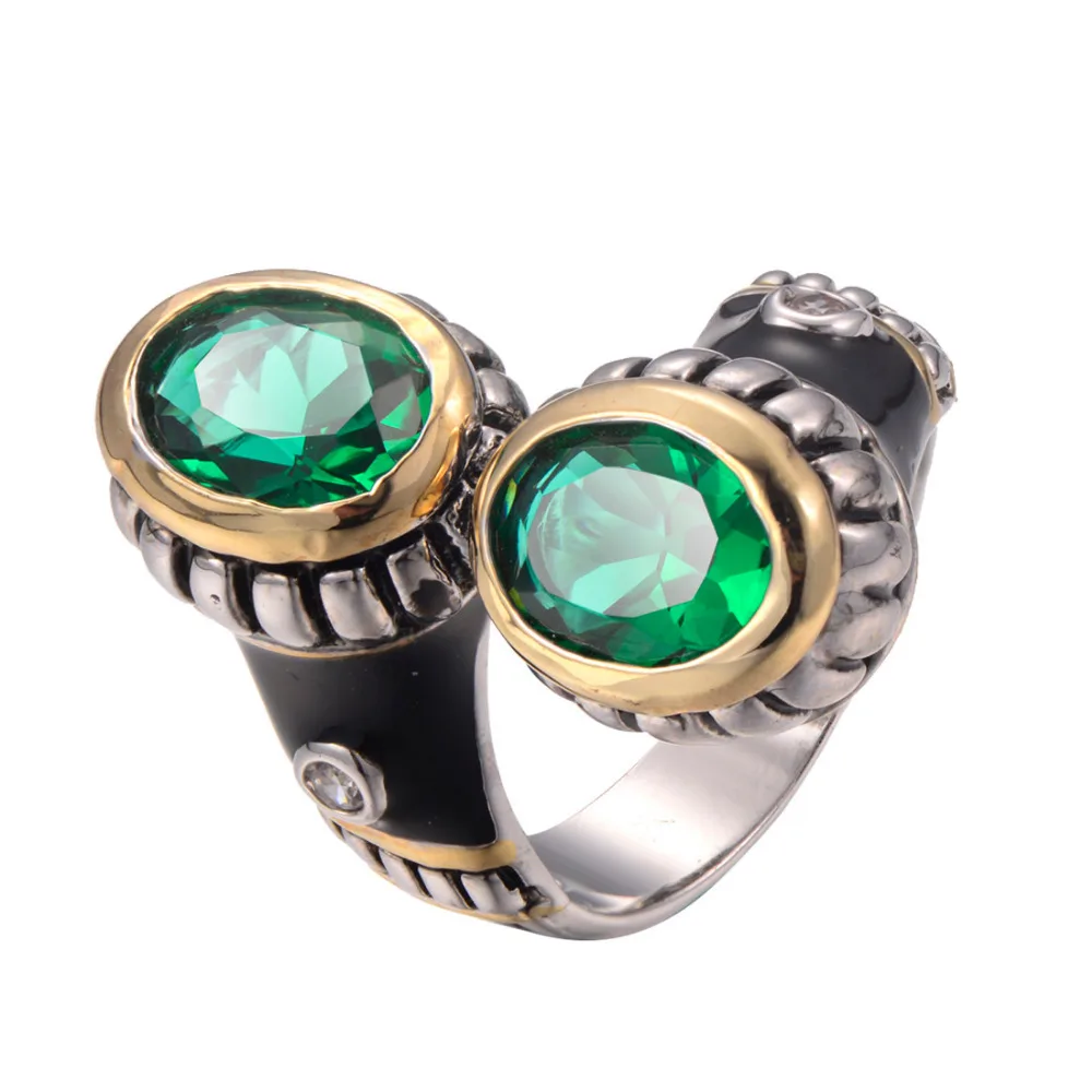 

Newest Simulated Emerald 925 Sterling Silver Fashion Ring Free Shipping Size 6 7 8 9 10 F1231