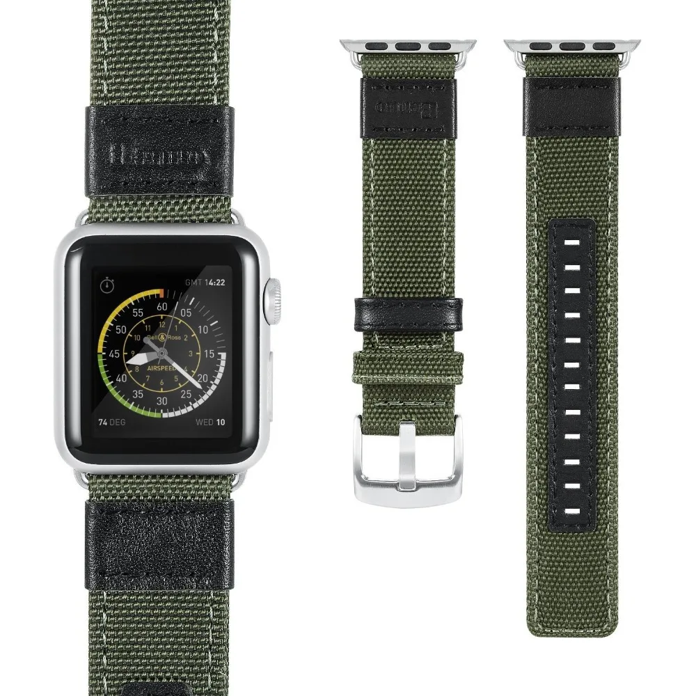Спортивный нейлоновый ремешок для часов Apple Watch 4 Band 40 мм 44 замены 38 iWatch 3 2 1