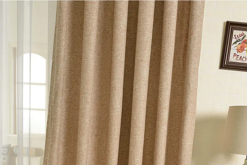 Color No 7 curtain Однотонная льняная занавеска,, дышащая защита окружающей среды для гостиной, спальни, льняная оконная тюль, украшение - Цвет: Color No 7 curtain