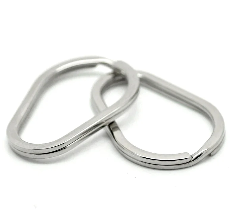 LASPERAL 3 шт Яркий Серебряный тон из нержавеющей стали Сплит Кольца кольца для