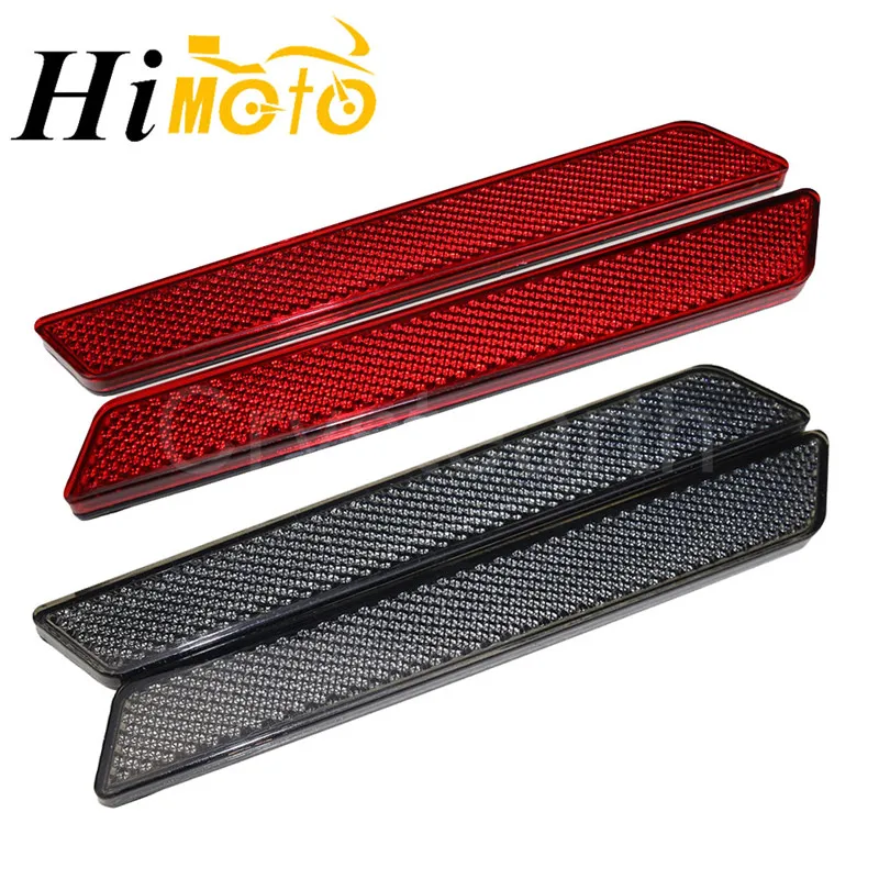 2 шт. красные/дымовые отражатели сумка-седло крышки с защелкой для Harley Touring FLTRX FLHX