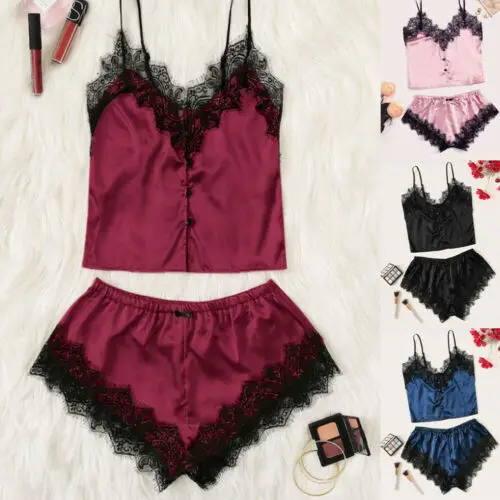 Сексуальное женское кружевное ночное белье мини платье Babydoll Нижнее Белье для