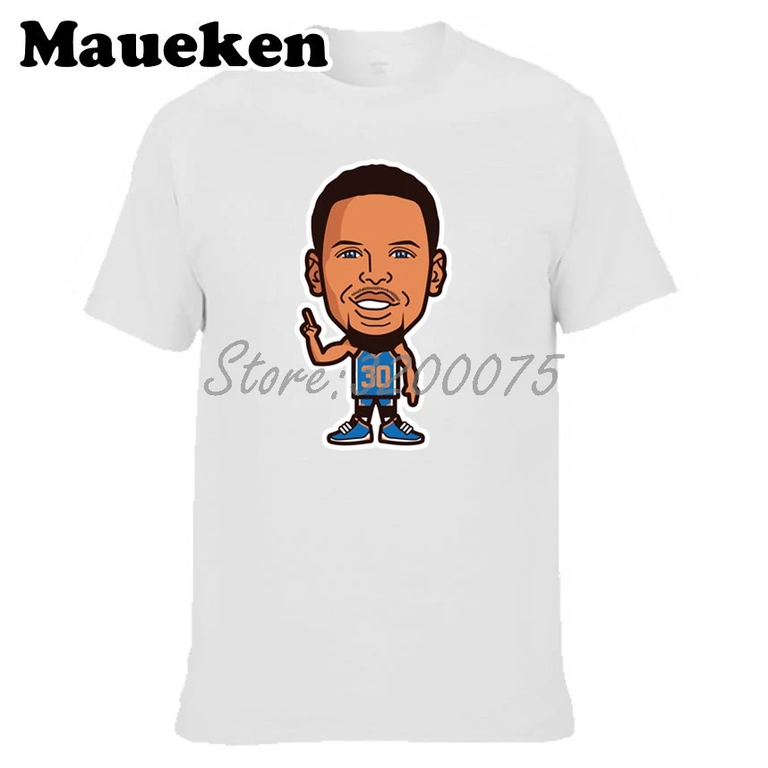 Мужская футболка с героями мультфильмов Chef Steph Curry 30 Футболка мужская круглым
