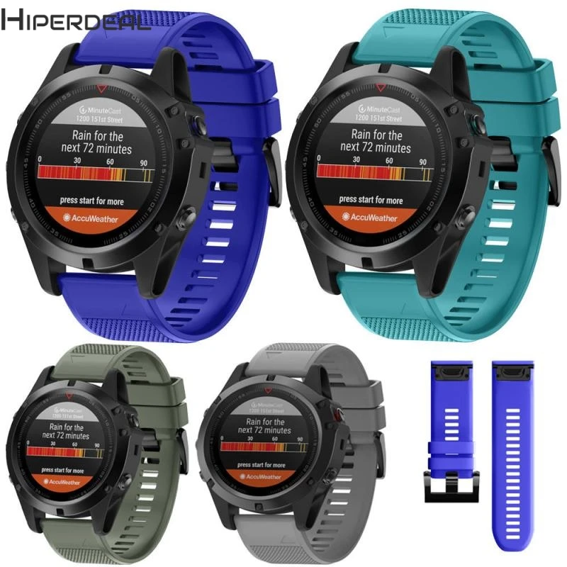 Новый Сменный силиконовый ремешок HIPERDEAL для Garmin Fenix 5X GPS Watch 17 декабря 20 г. Прямая
