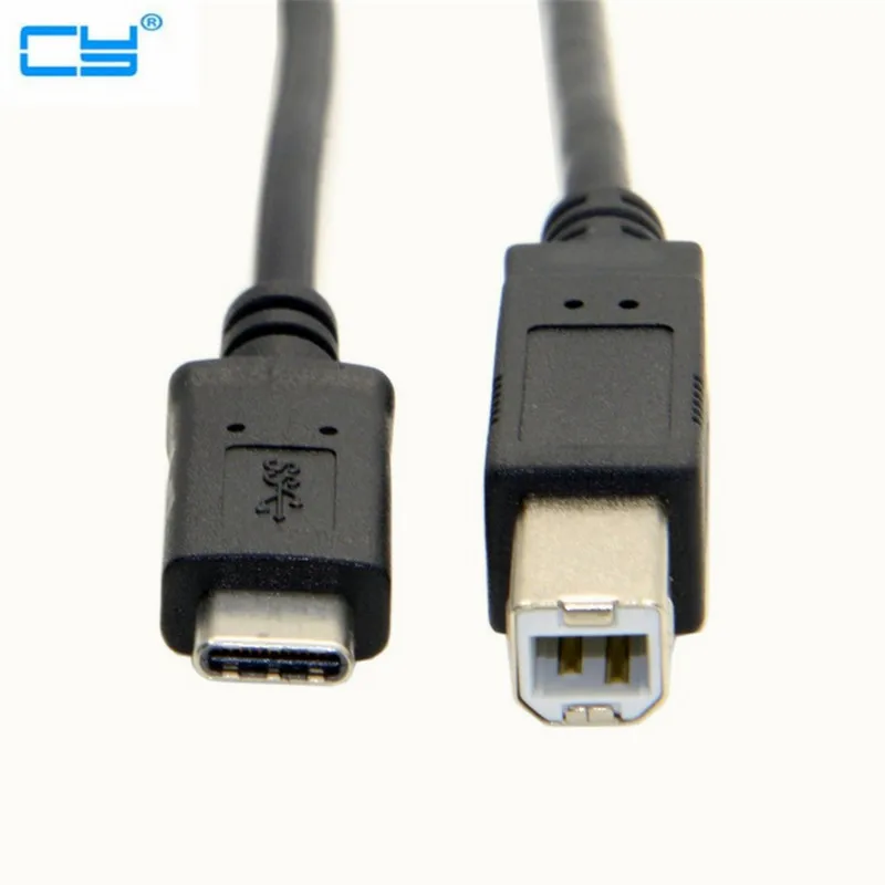 

USB 3.1 Type-C Male to USB 3.0 Type B Male Charging Cable for Macbook 12 inch Printer cable 1m/100cm