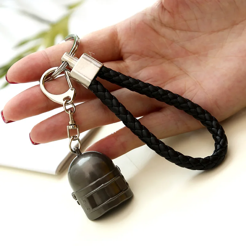 KeyChain Style 27 28 стилей PUBG брелок 98K пистолет винтовка реквизит шлем рюкзак Pan черная кожаная Веревка Брелок открывающийся ключ металлический Автомобильный ключ подвесной - Цвет: KeyChain Style 27