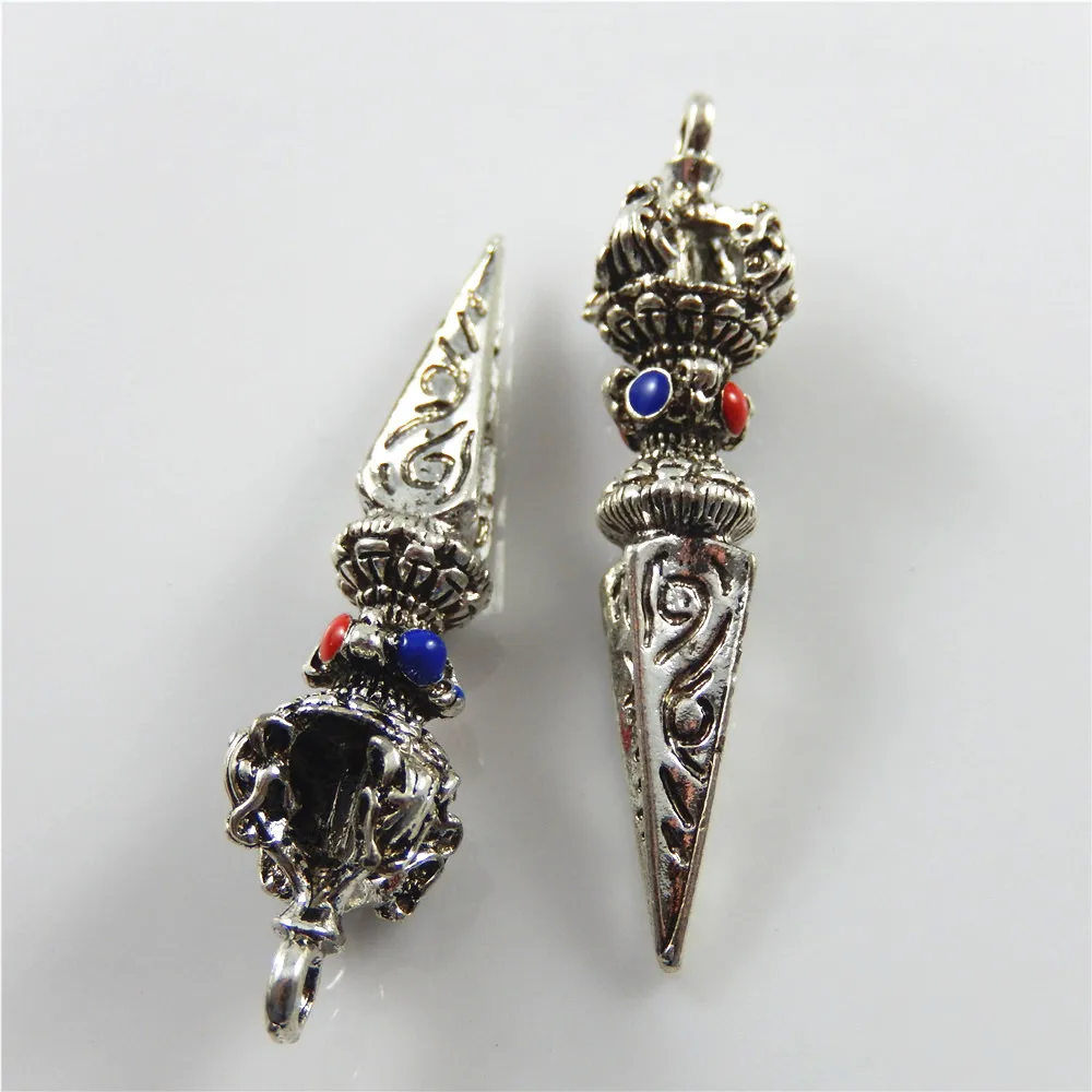 (2pieces)Male Dec Alloy Shadowbane Necklace Pendant Vintage Sword Creative Bracelet Charms 53*14mm Jewelry Findings Crafts 52551|pendants