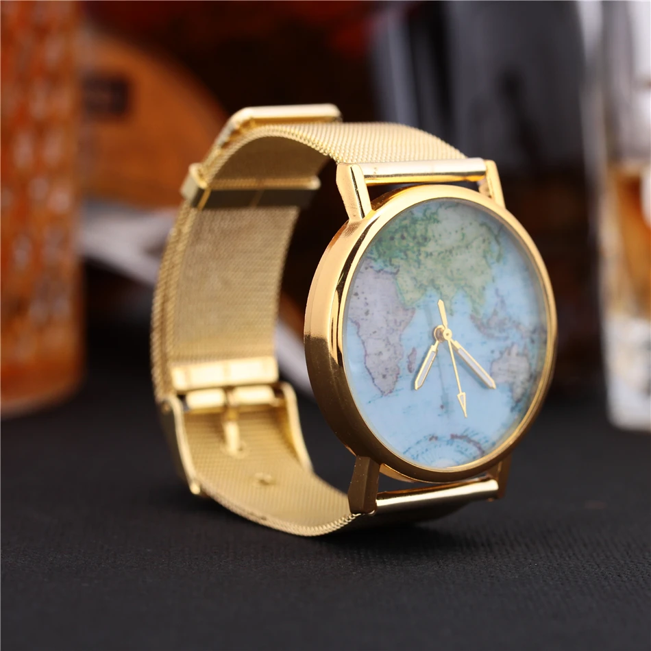 Топ Роскошные Брендовые мужские часы из нержавеющей стали золотой сетки Группа