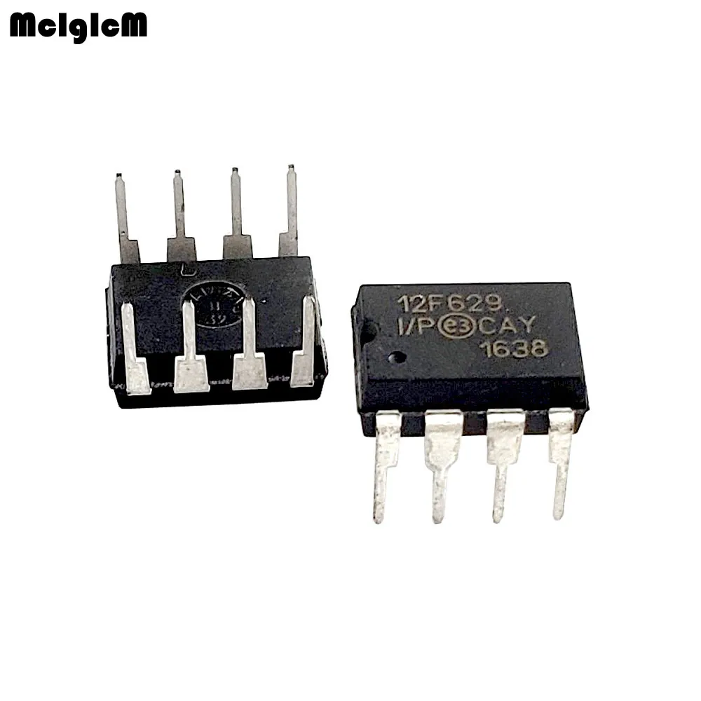 50 шт. pic12f629 i p 8-bit flash microcontroller PIC12F629-I/P PIC12F629 DIP8 DIP-8 | Электронные компоненты и