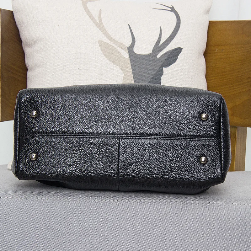 Женская сумка из коровьей кожи Большая вместительная 100% натуральной в