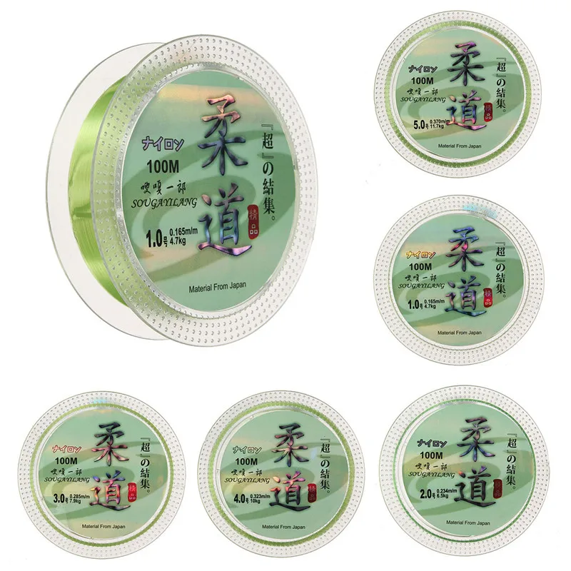 2016 Новейший Профессиональный Прочный Нейлон Прозрачный Фтороуглерод Зеленый 100