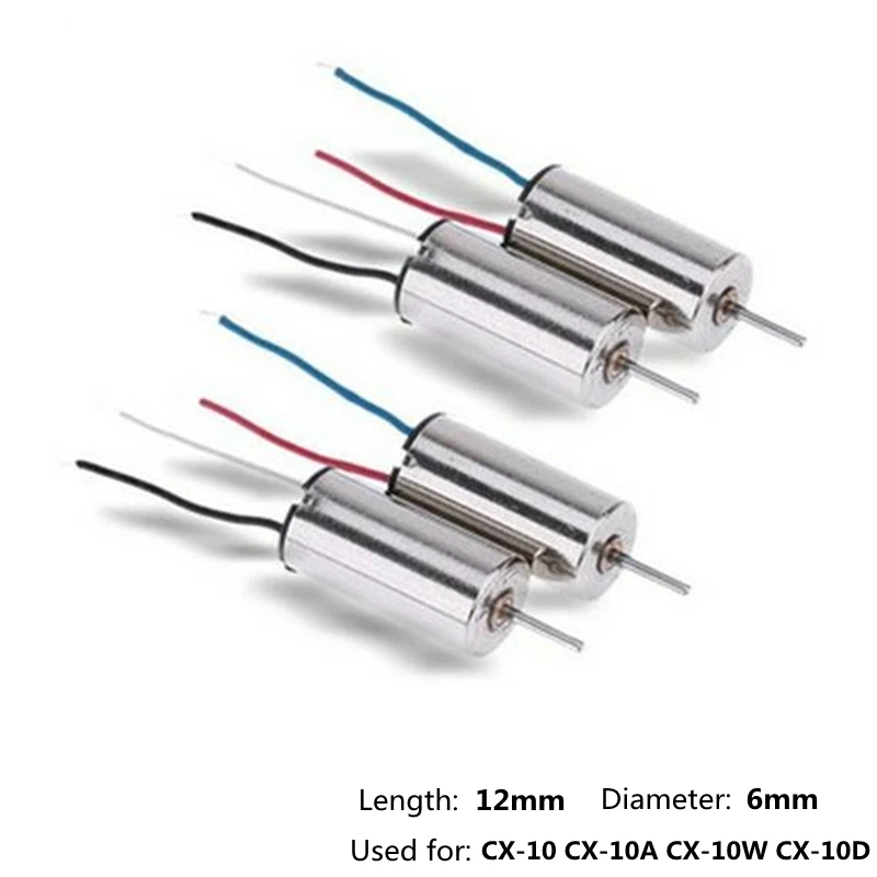Моторы для радиоуправляемого дрона Cheerson Cx10w Cx10c Cx10a Cx10 Cx10d комплектующие