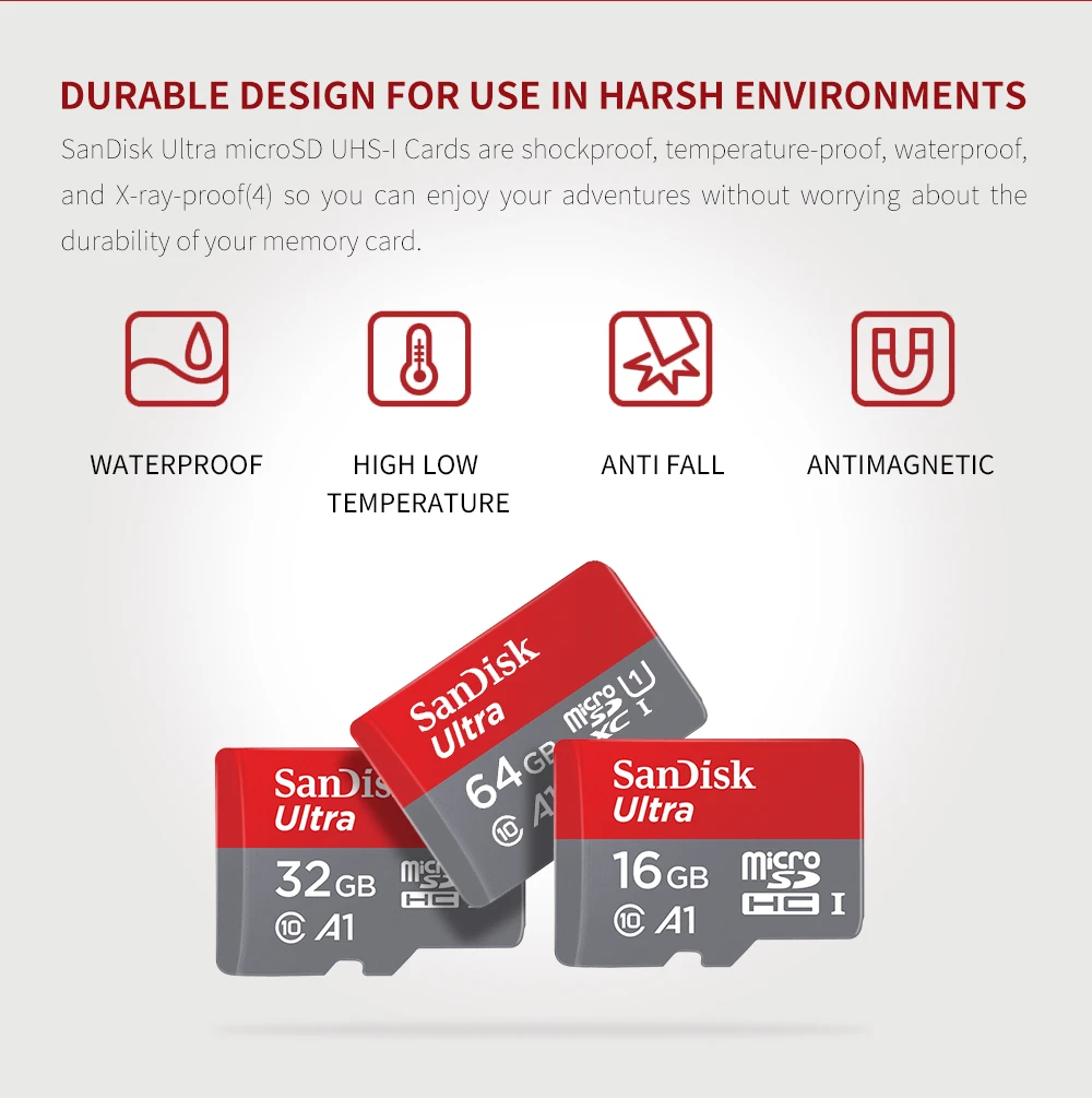 SanDisk Microsd карта 128 ГБ 32 ГБ 200 ГБ 64 Гб карта памяти A1 98 МБ/с./с класс 10 флэш-карты памяти Microsd SD/TF карты для телефона UHS-1
