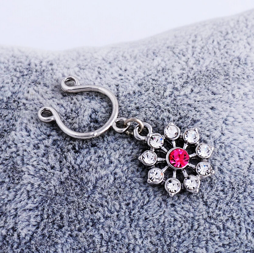 Модные Позолоченные стержни хризантемы 14G 316L хирургическая сталь алловое кольцо