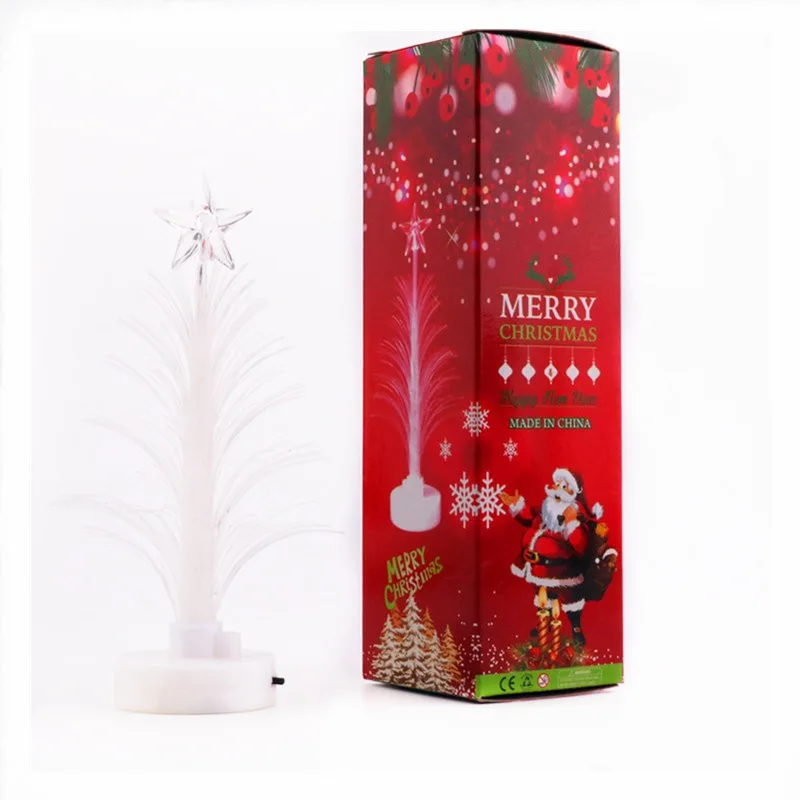 Горячая веселых LED Цвет изменение мини Рождественская елка домашний стол