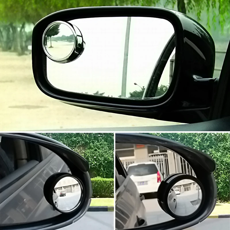 2шт Авто сторона 360 широкоугольное круглое выпуклое зеркало автомобиль слепое