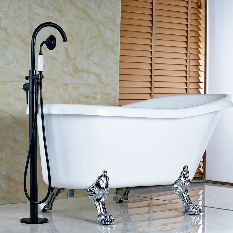 Современный Бронзовый Смеситель для ванны с одной ручкой керамический кран