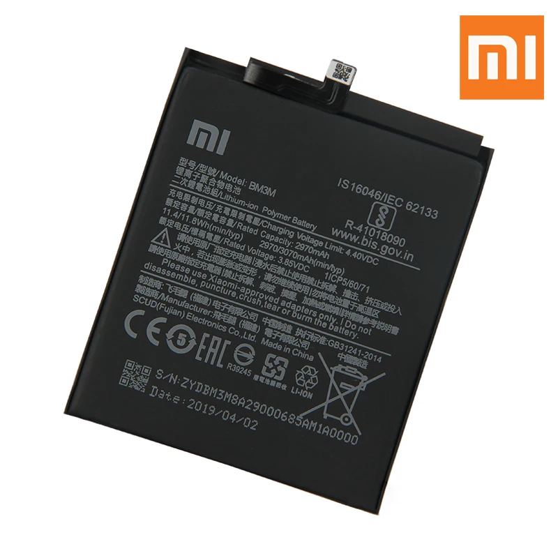 Сменный аккумулятор для телефона Xiao Mi BM3M для XiaoMi Mi9 SE Mi 9 SE BM3M с бесплатными инструментами 3070 мАч