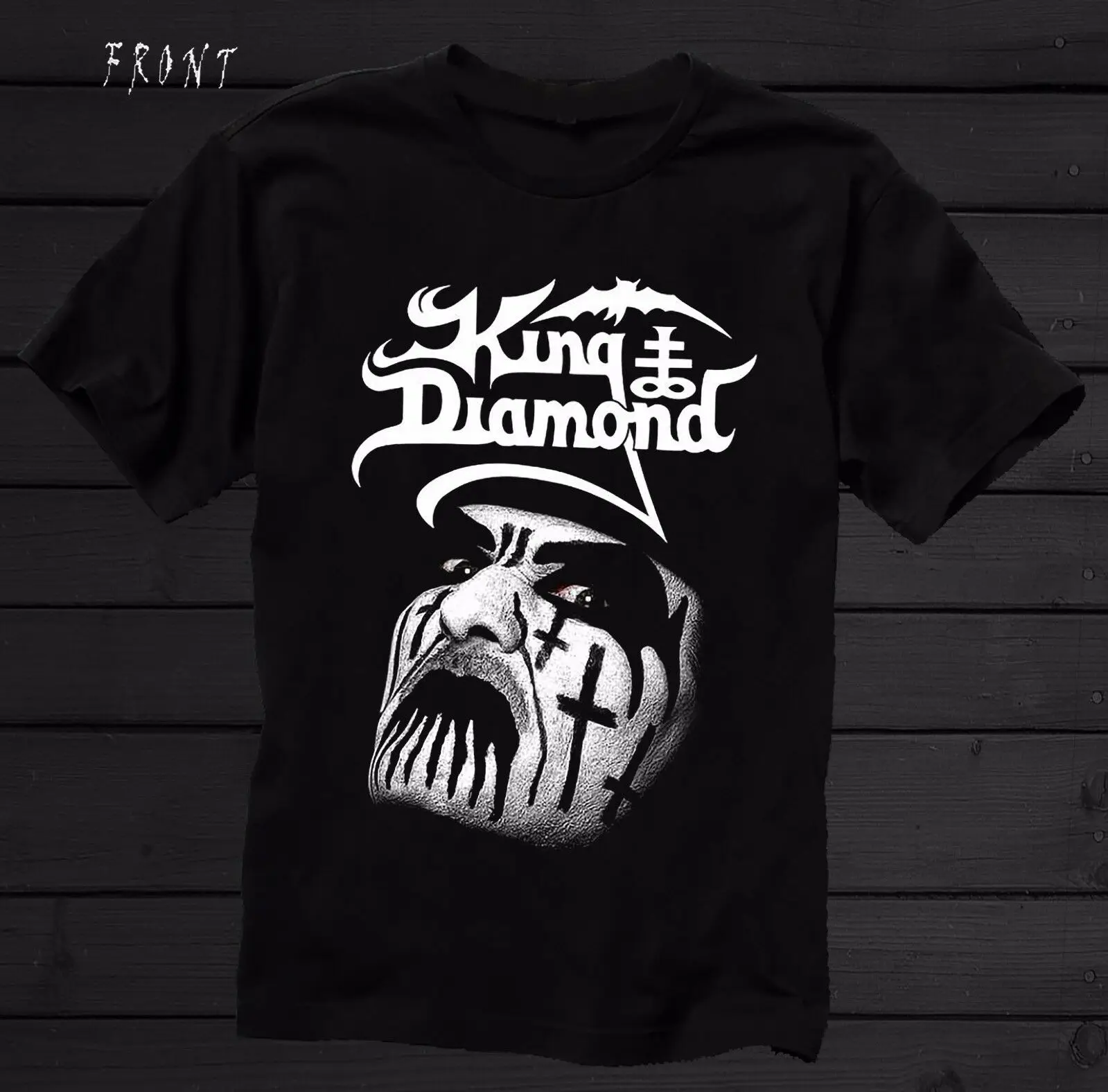 Король алмаз-датский тяжелый металл музыкальный T_shirt-Размеры: S до 6XL Подарочная