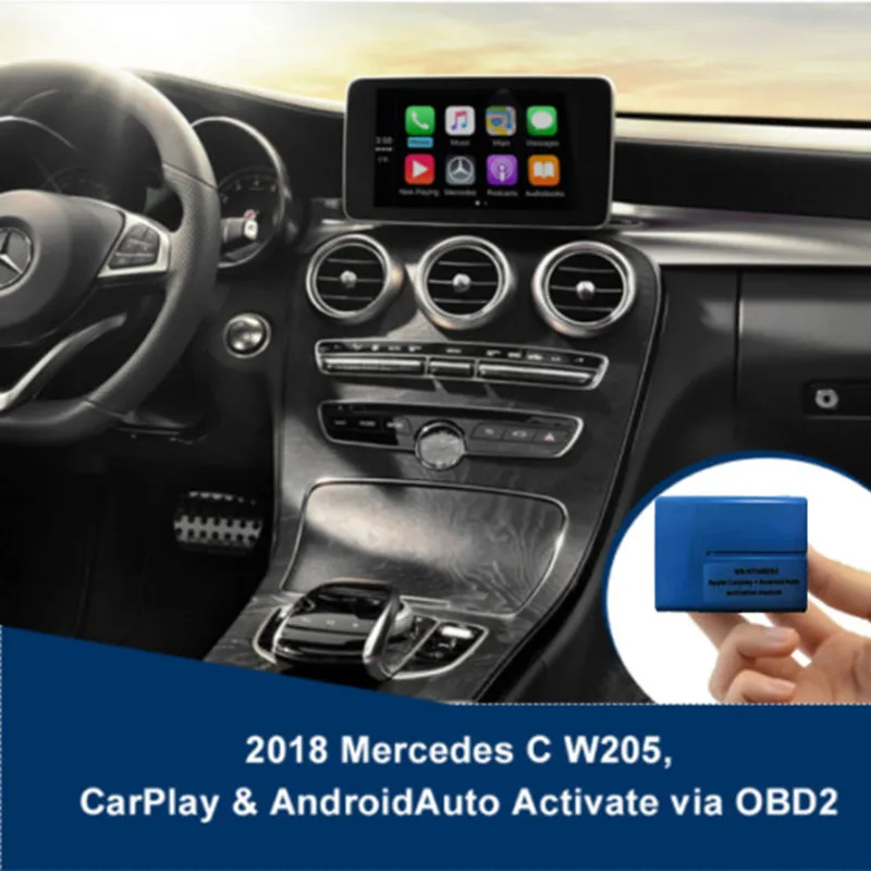 Для Mercedes CarPlay Android автоматическая активация через OBD W205 c-класс W253 GLC