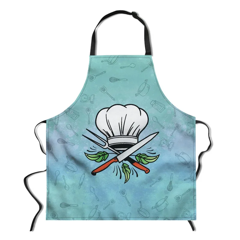 L4947R FORUDESIGNS/милый фартук с защитой от воды и масла для женщин, регулируемый фартук шеф-повара, кухонный фартук, нагрудник, кулинарный фартук без рукавов на заказ - Цвет: L4947R