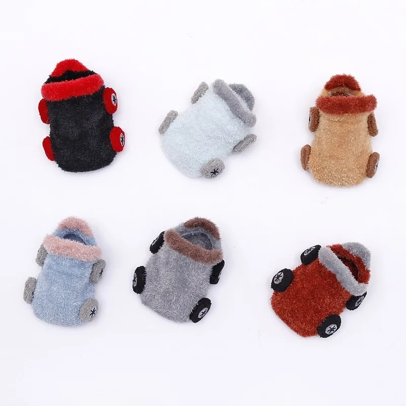 Коралловый флис Детские носки с симпатичными машинками узор Обувь для мальчиков