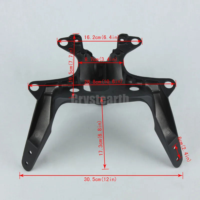 

Motorcycle Front Upper Headlight Fairing Stay Bracket Cowling For YAMAHA YZF R6 YZFR6 YZF-R6 1999 2000 2001 2002