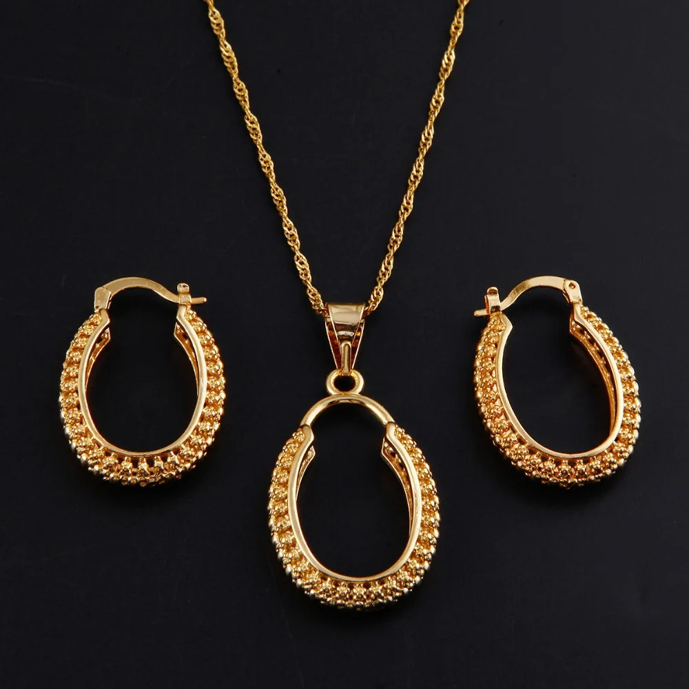 Новое поступление Модный комплект ювелирных изделий ожерелье с подвеской и