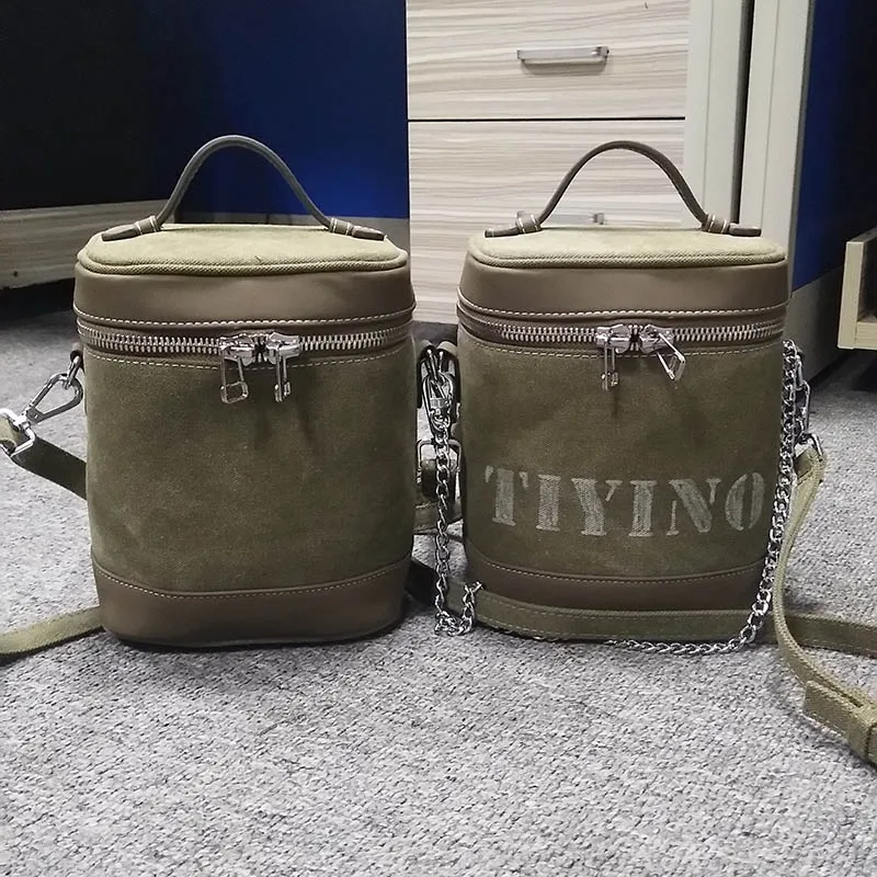 TIYINO2019SS Новые Модные Военные холщовые сумки с монограммой для камеры в