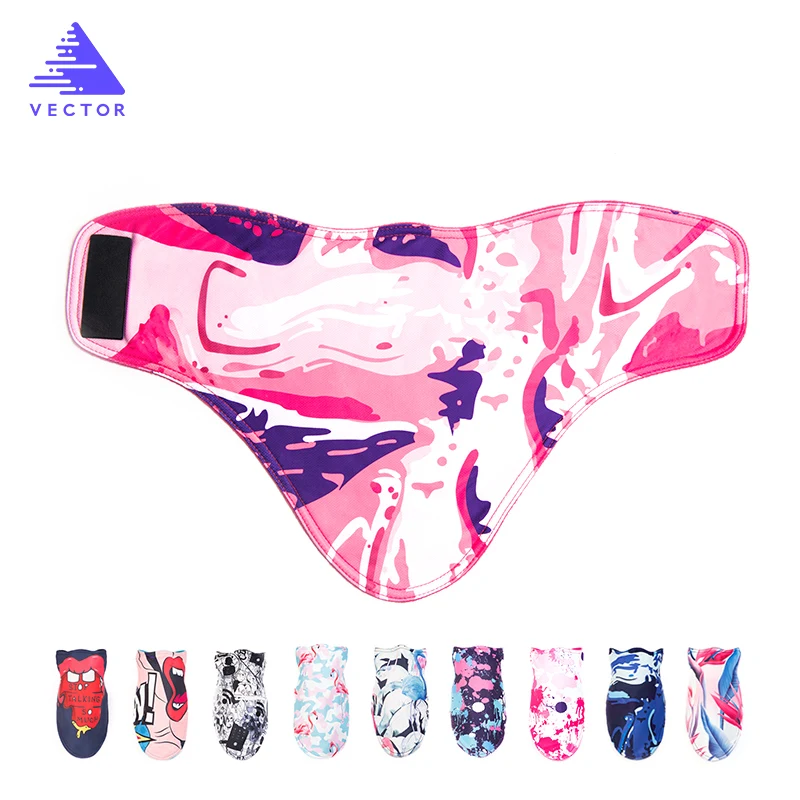 VECTOR Men Women Thermal Fleece Skiing Bibs Windproof Snowboard Warmer Face Mask Bike Triangular Scarf Mask|Лыжные нагрудники| |