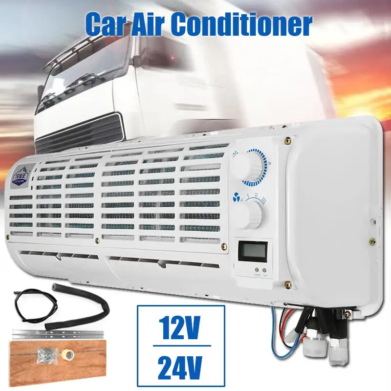 割引を比較してください 12v 24vカーエアコン冷却ファンの多機能壁掛け空調除湿のための蒸発器車のトラック Serpia
