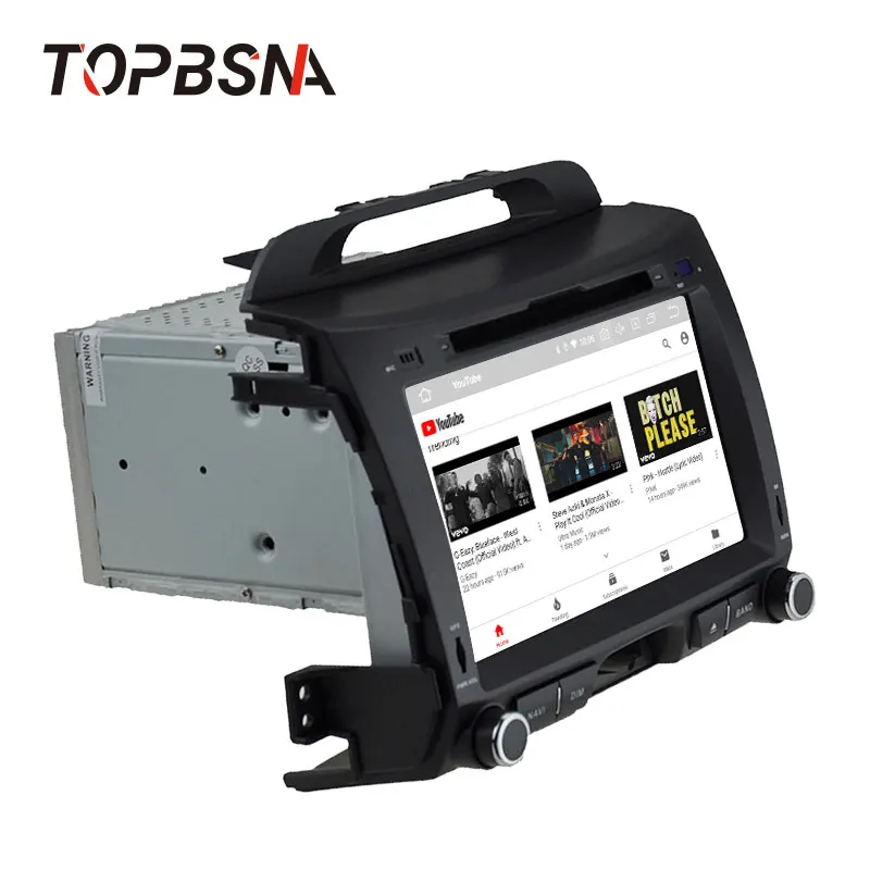 Автомобильный DVD плеер TOPBSNA Android 10 для KIA SPORTAGE 2010 2015 GPS навигация 2 Din автомобильное
