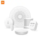 Комплект датчиков для умного дома Xiaomi Mijia Gateway2, датчик двери и окна, датчик человеческого тела, беспроводной переключатель, датчик влажности, розетка Zigbee, приложение MI