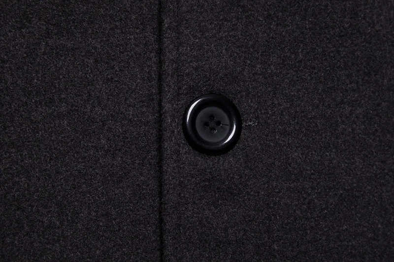 Новые мужские шерсть с длинным smart casual куртка плащ Мужской Длинные рукава толстые отложным Тонкий ветровка пальто плюс размер XXL