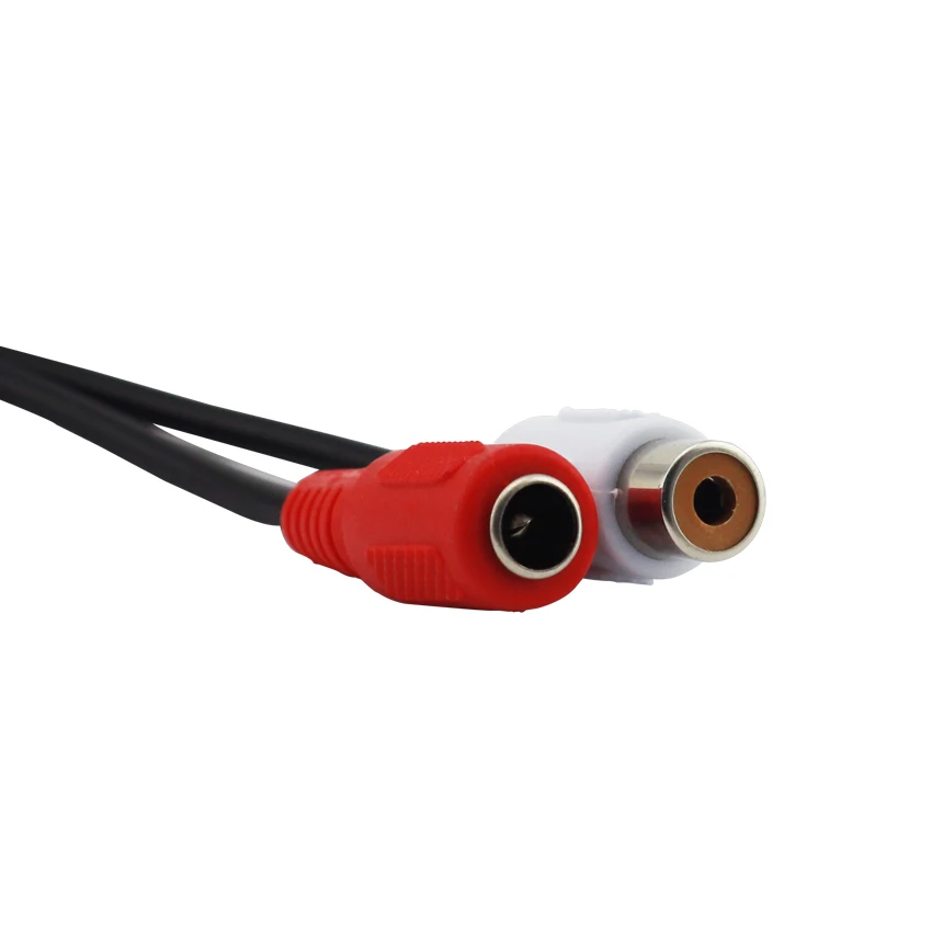 4 шт./лот видеонаблюдение RCA микрофон Звуковой Монитор звуковая съемка аудио