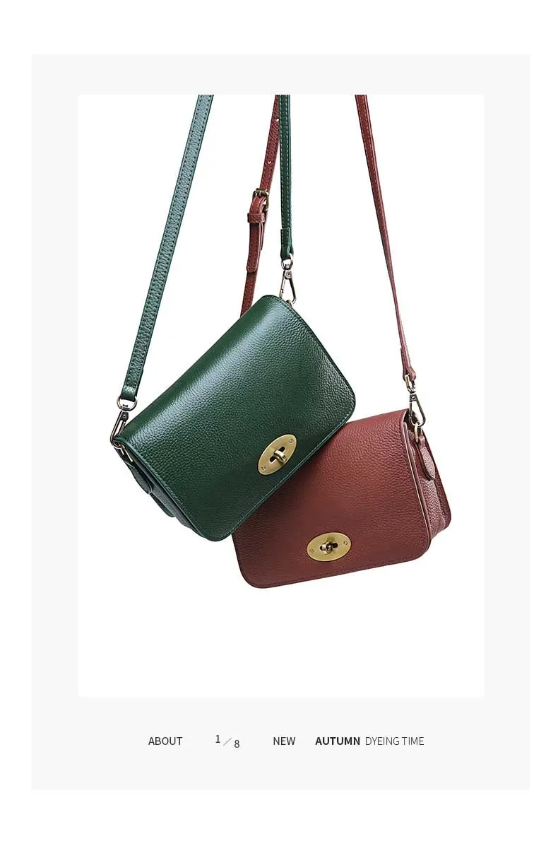 DIENQI Vintage Small Women Handbags New Fashion Female Genuine Leather Shoulder Messenger Bag Lady Crossbody Bag for Women