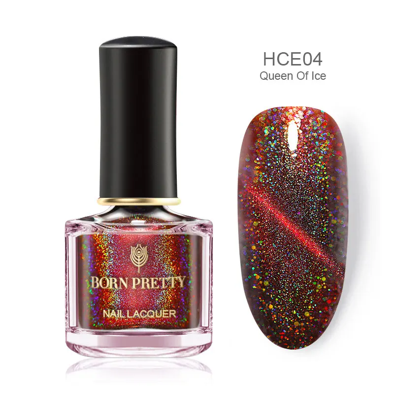 BP-HCE04 BORN PRETTY 3D магнитный лак для ногтей Auroras голографические наклейки для ногтей Блестящий Магнит лак для дизайна ногтей - Цвет: BP-HCE04