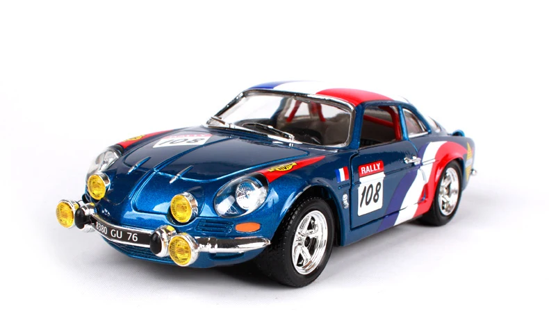 Bburago, новинка, 1:24, металлический, RENAULT Alpine A110 1600 S, ралли, гоночный автомобиль, 108, литая под давлением, Wrc, стильные машинки, игрушки, детская коллекция подарков