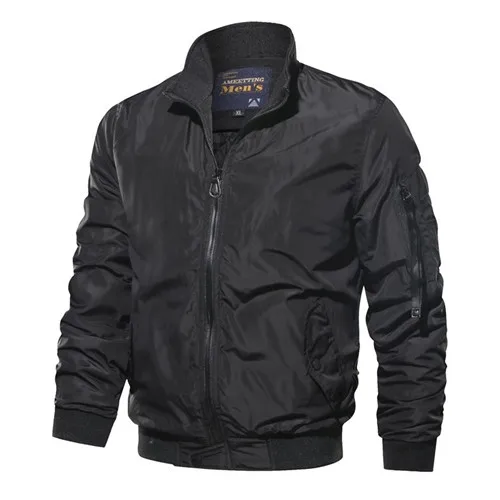 WISH870 Black Мужская куртка-бомбер в стиле милитари, Мужская тактическая верхняя одежда, дышащий светильник, ветровка, куртки, мужская армейская куртка-пилот - Цвет: WISH870 Black