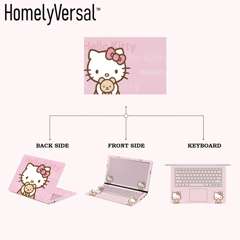 Забавная симпатичная трехсторонняя наклейка для ноутбука Macbook air pro retina 11 13 15 17