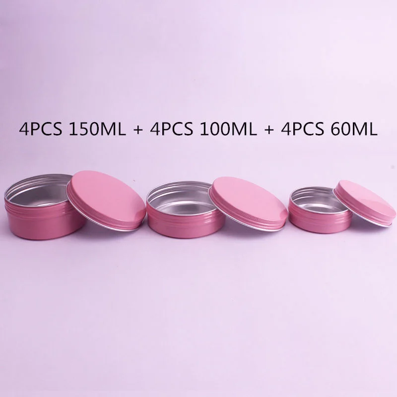 12PCS MIX 12 шт. круглая консервная банка баночки коробка алюминиевый органайзер для макияжа Розовая Подарочная коробка герметичная Упаковка Ювелирные изделия чайные конфеты воск бальзам контейнер для хранения - Цвет: 12PCS MIX