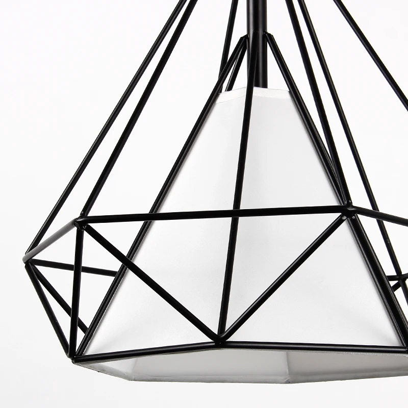ECOBRT Black Loft Cord Pendant Lamps Lights Brief Style hanging Lighting with E27 socket indoor dinning room light | Освещение
