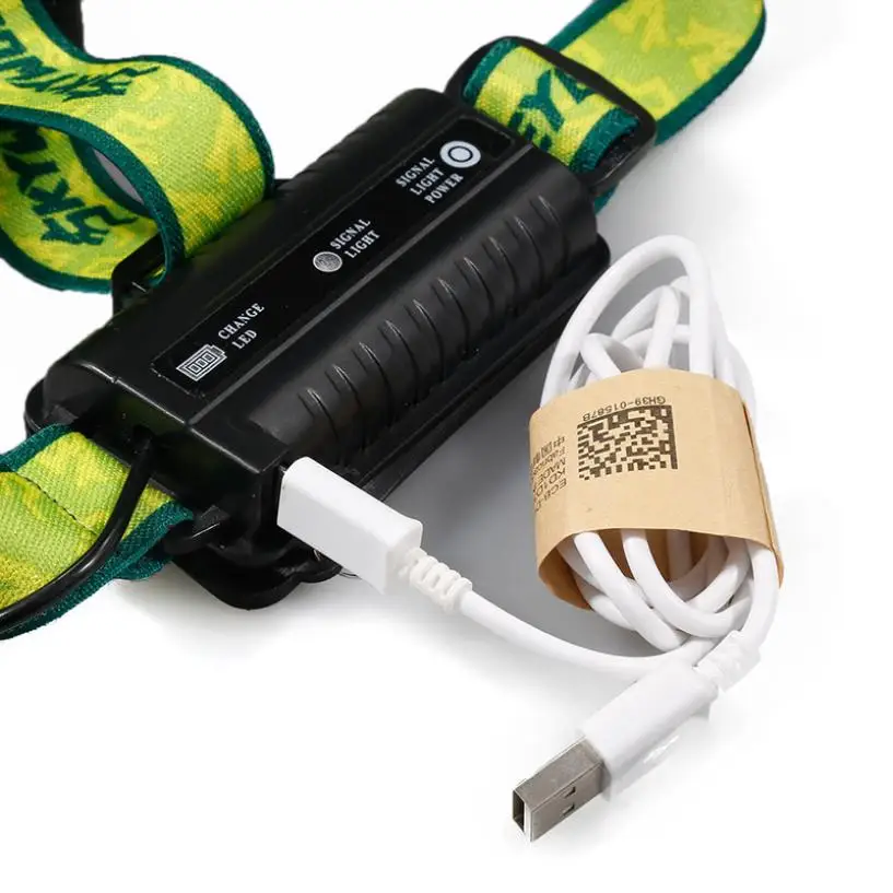 XM L T6 R2 синий светодиодный налобный фонарь USB Перезаряжаемый головной свет 18650