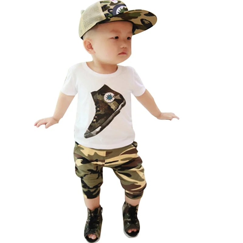 Новинка 2015 г. летняя одежда для мальчиков возрастом до 4 лет 100% хлопок детские