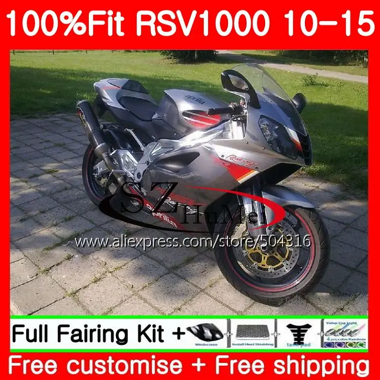 

Injection For Aprilia Silver grey Mille RSV1000 10 11 12 13 14 15 83SH1 RSV 1000R R RSV1000R 2010 2011 2012 2013 2015 Fairing