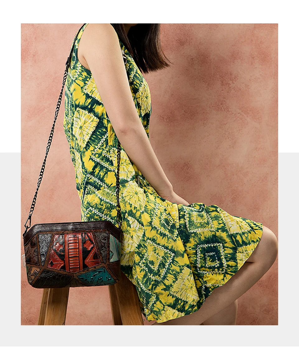 WESTAL сумки на плечо для женщин винтажная женская сумка из натуральной кожи с