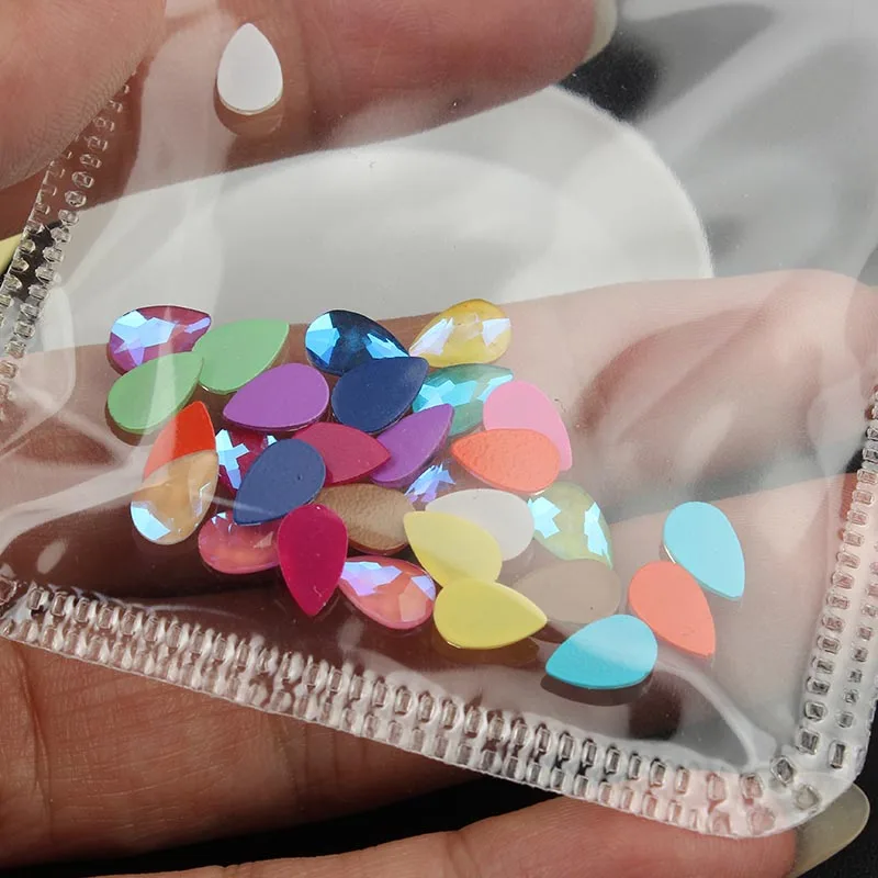 30 шт. украшения для дизайна ногтей камень мокко цвет капли воды кристаллы горный