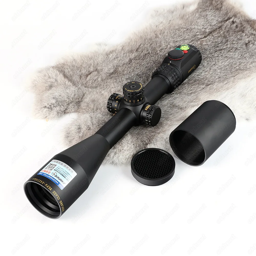 SNIPER WKP 6-24X50 SAL Hunting Rifle Scope Side Parallax Adjustment Glass Etched Reticle RG Illuminated with Bubble Level | Спорт и